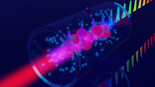 abstrakcyjna grafika pokazująca model karty sieciowej dla komputerów kwantowych